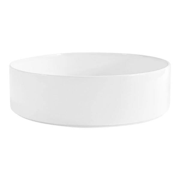 Front of the House Soho 160 oz. Bright White Round Porcelain Bowl - 2/Case