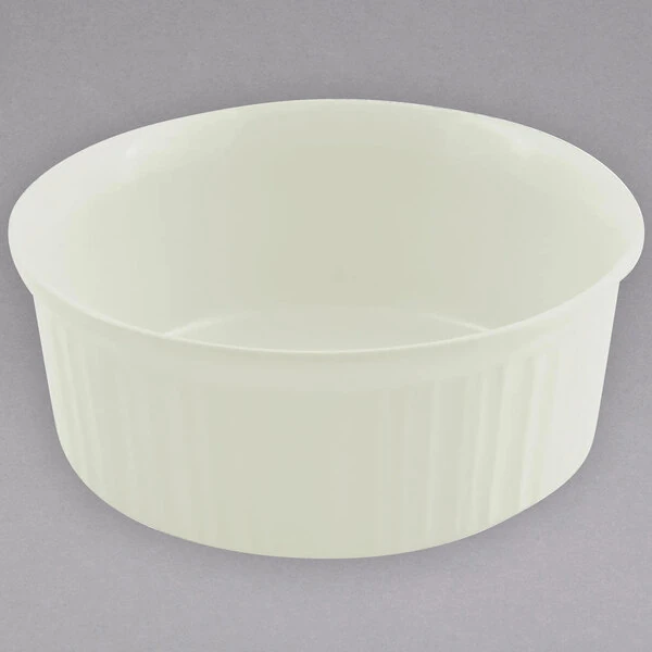 Bon Chef 5053 1.5 Qt. Ivory Sandstone Finish Cast Aluminum Casserole Dish