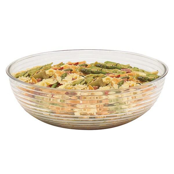 Cambro 5.8 Qt. Clear Camwear® Round Ribbed Bowl