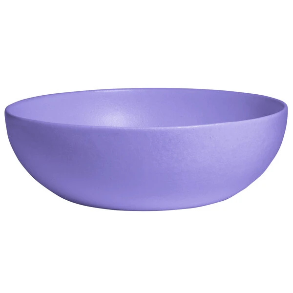 G.E.T. Enterprises BRD18-MOD-LV Bugambilia 15.9 Qt. Smooth MOD Finish Lavender Resin-Coated Aluminum Extra Large Deep Round Bowl