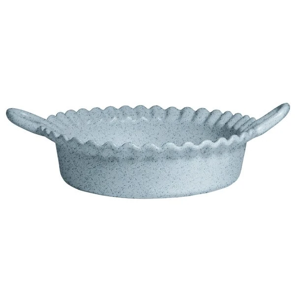 G.E.T. Enterprises CZ002-MOD-SB Bugambilia 1.6 Qt. Smooth MOD Finish Sky Blue Granite Resin-Coated Aluminum Deep Mexican Cazuela