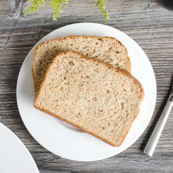 Bon Chef 5000006B Wide Rim 8" White Bone China Bread and Butter Plate - 36/Case