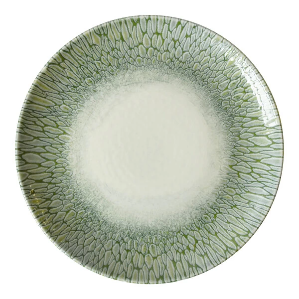 Dudson Papillon 10 5/8" Green China Coupe Plate by Arc Cardinal - 12/Case