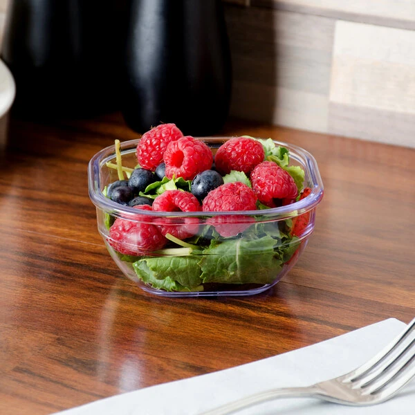 Dinex DXSQD1007 10 oz. Clear Square Bowl - 48/Case