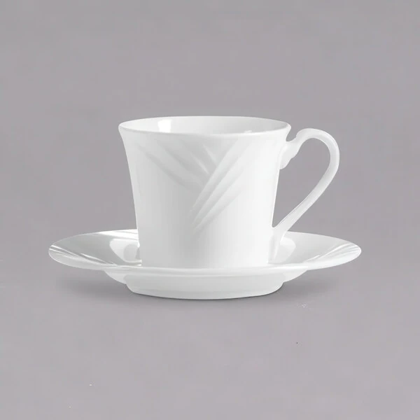 Arcoroc S0633 Horizon 6" White Porcelain Saucer by Arc Cardinal - 24/Case