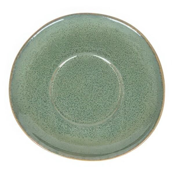 Front of the House Artefact 4 1/2" Moss Porcelain Saucer - 12/Case