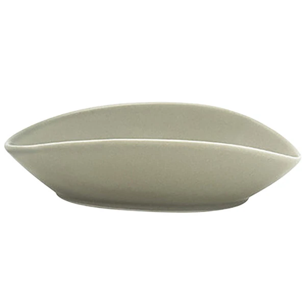 Front of the House Tides 6 oz. Semi-Matte Pumice Oval Porcelain Ramekin - 6/Case