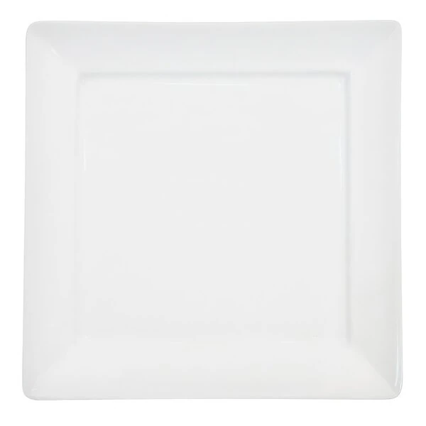 CAC F-SQ5 Paris French 5" Bone White Square Porcelain Plate - 36/Case