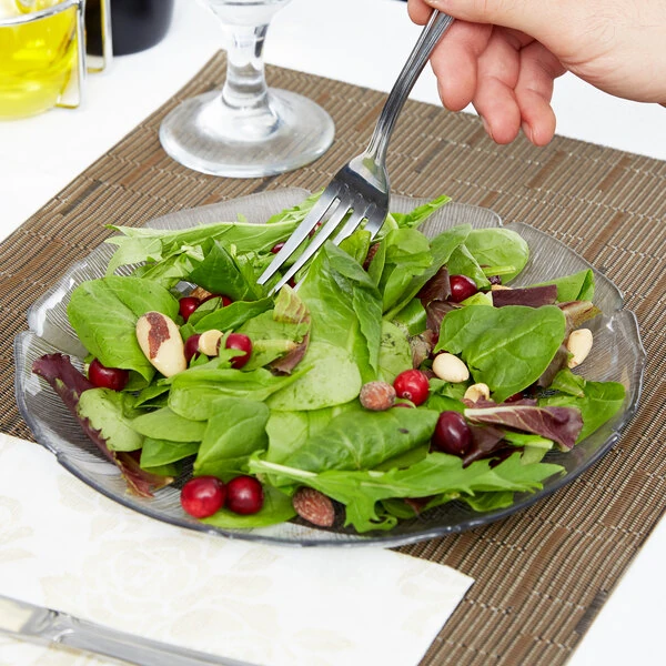 Carlisle 695607 Petal Mist 8 7/8" Clear Polycarbonate Plate