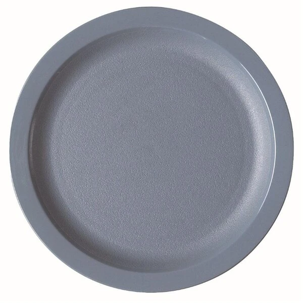 Cambro 65CWNR401 Camwear® 6 1/2" Slate Blue Polycarbonate Narrow Rim Plate - 48/Case