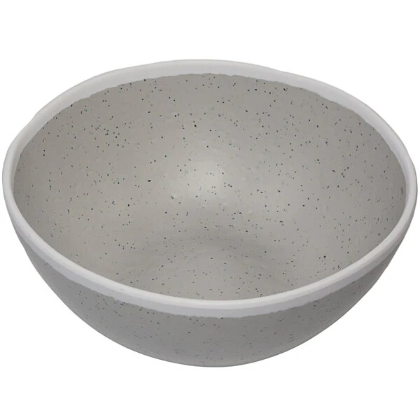 GET Pottery Market Glazed 1 Qt. Gray Melamine Salad Bowl - 12/Case