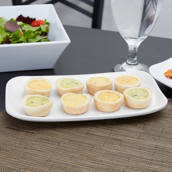 GET CS-6104-W 9 3/4" x 5 5/8" White Siciliano Rectangular Platter