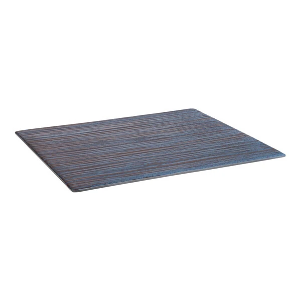 APS Loops 12 3/4" x 10 1/2" Rectangular Melamine Serving Tray - 5/Case