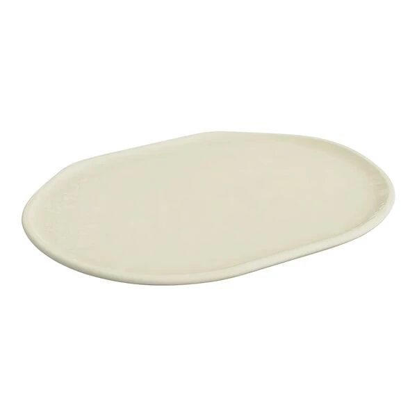 Dalebrook Mineral from Global Tableware Collective 12" x 9" Cream Crackle Melamine Platter - 6/Case