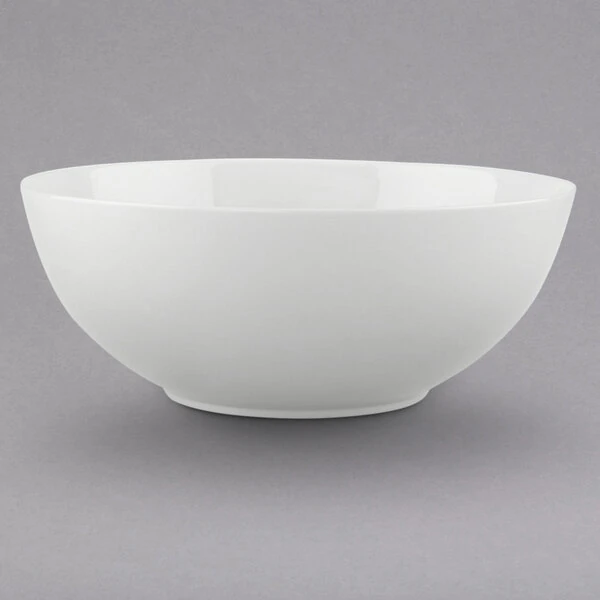 Villeroy & Boch 16-3272-3170 Stella Hotel 68 oz. White Bone Porcelain Salad Bowl - 6/Pack