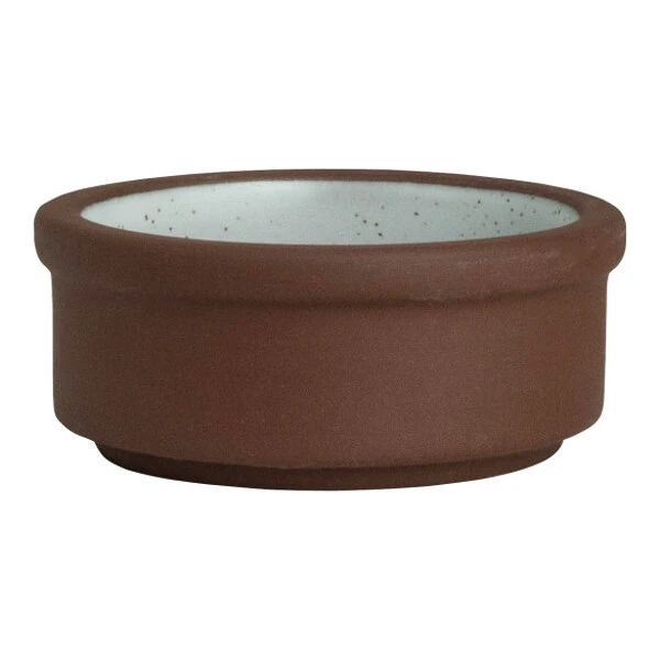 Maham Studio Spice from Steelite International 3" Round Sea Salt Stoneware Stackable Deep Tray - 12/Case