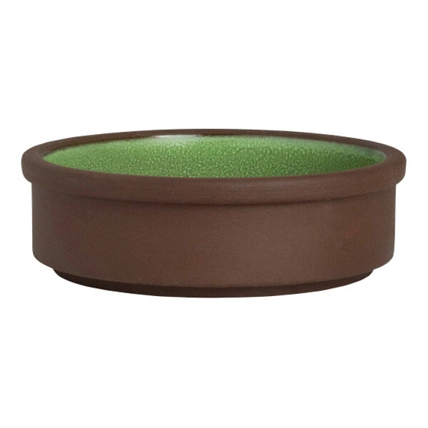 Maham Studio Spice from Steelite International 4" Round Cardamom Stoneware Stackable Deep Tray - 12/Case