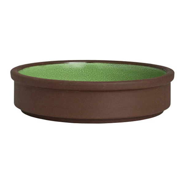 Maham Studio Spice from Steelite International 5" Round Cardamom Stoneware Stackable Deep Tray - 12/Case
