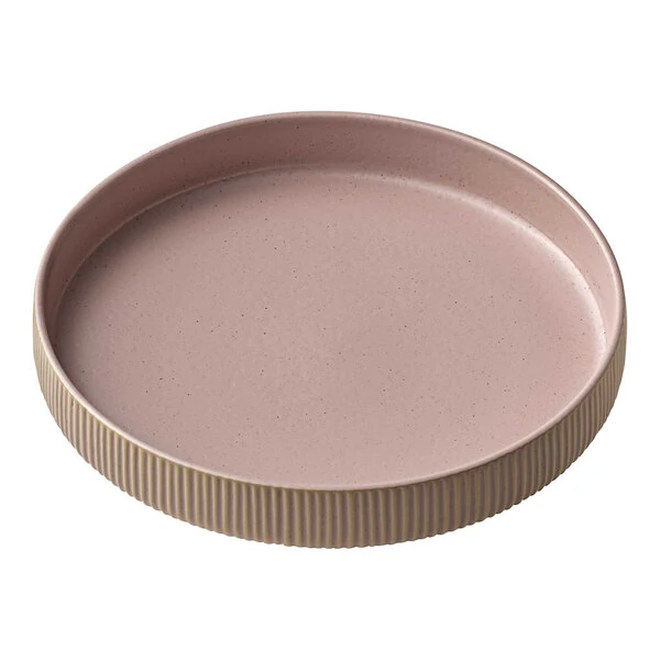 Playground Nara 9 1/2" Rose Deep High Rim Plate - 6/Case
