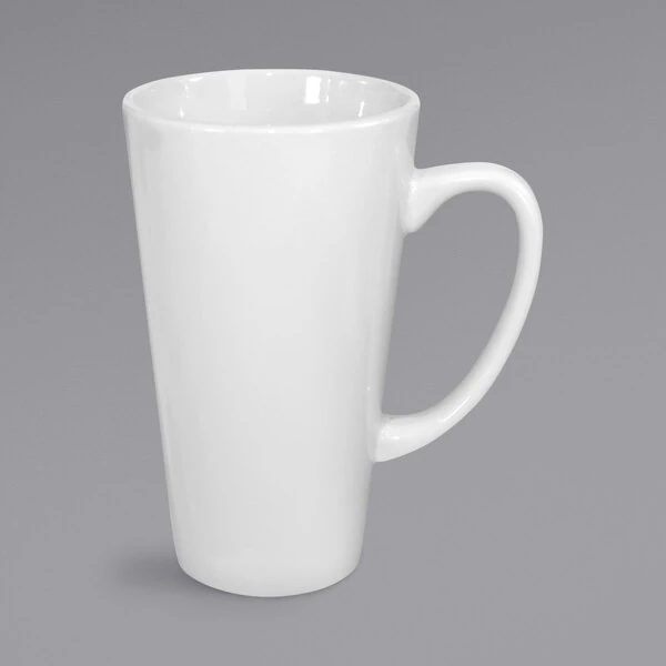 International Tableware Cancun 16 oz. European White Stoneware Funnel Cup - 24/Case