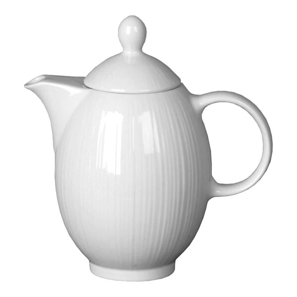 Steelite Distinction Spyro White Lid for 21 oz. Coffee Pot - 12/Case