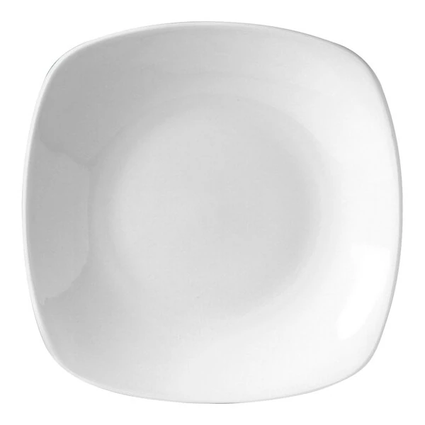 Steelite Distinction Metro 11" White Square Coupe Plate - 12/Case