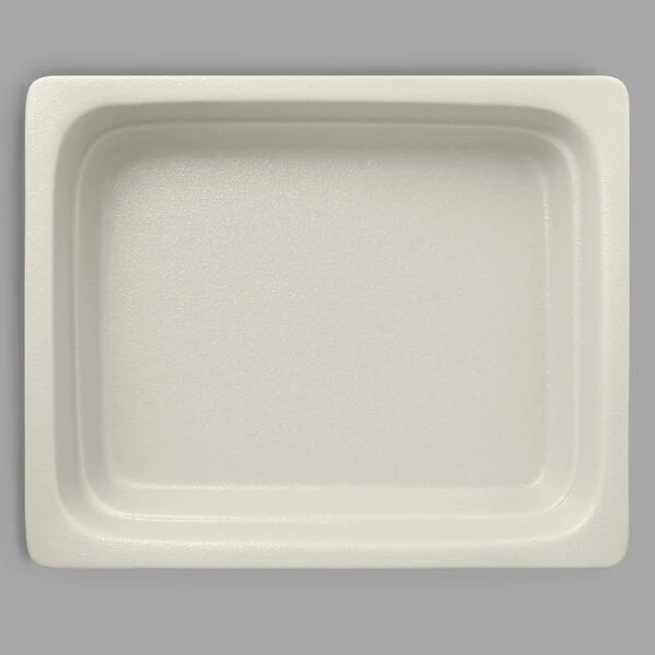RAK Porcelain Neo Fusion 12 13/16" x 10 7/16" Sand White Porcelain Gastronorm Pan - 2/Case