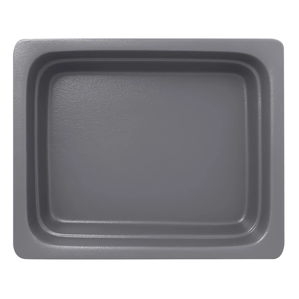 RAK Porcelain Neo Fusion 12 13/16" x 10 7/16" Stone Gray Porcelain Gastronorm Pan - 2/Case