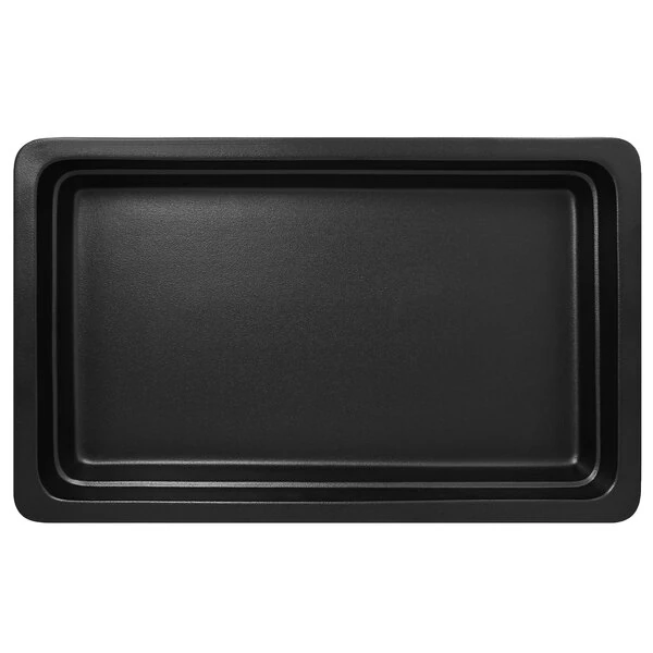 RAK Porcelain Neo Fusion 20 13/16" x 12 13/16" Volcano Black Porcelain Gastronorm Pan