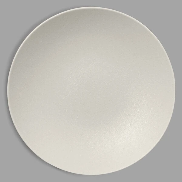 RAK Porcelain Neo Fusion 11 13/16" Sand White Porcelain Deep Coupe Plate / Bowl - 6/Case