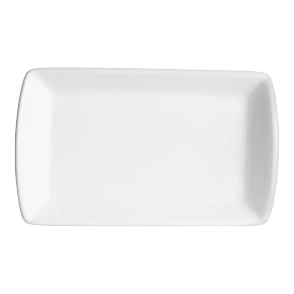 Folio Parliament from Steelite International 4 3/4" x 2 7/8" Rectangular Tray - 36/Case