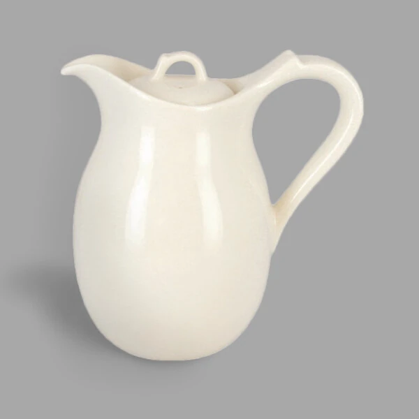 RAK Porcelain Anna 11.9 oz. Ivory Porcelain Coffee Pot and Lid - 6/Case