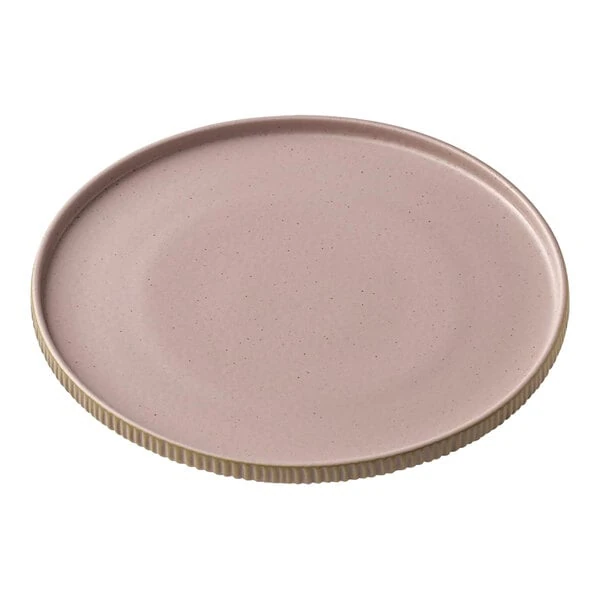 Playground Nara 10 5/8" Rose High Rim Plate - 6/Case