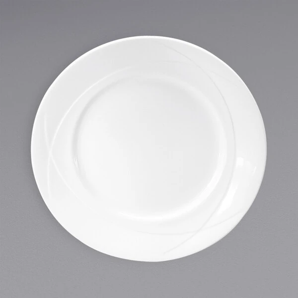 Oneida Vision by 1880 Hospitality F1150000119 6 1/2" White Bone China Plate - 36/Case