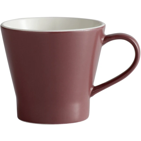 Libbey ENG-12-M Englewood 10.75 oz. Matte Mulberry Porcelain Mug - 36/Case
