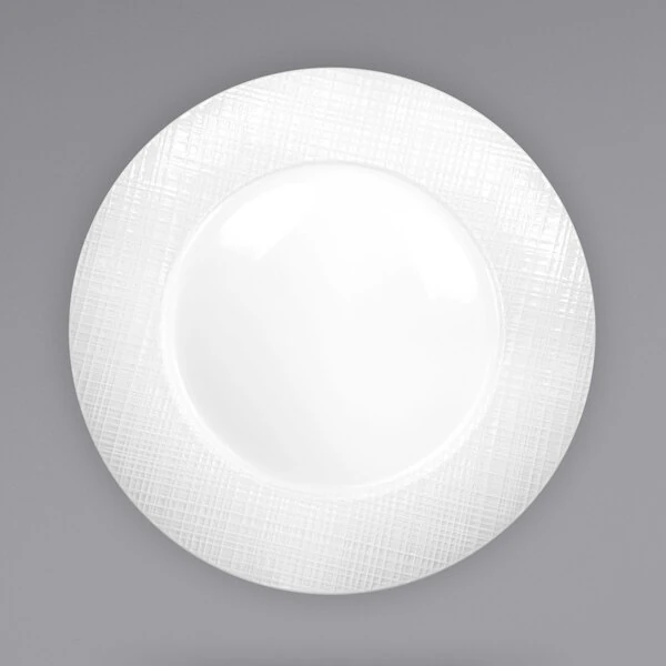 International Tableware Dresden 10 3/8" Bright White Porcelain Plate - 24/Case