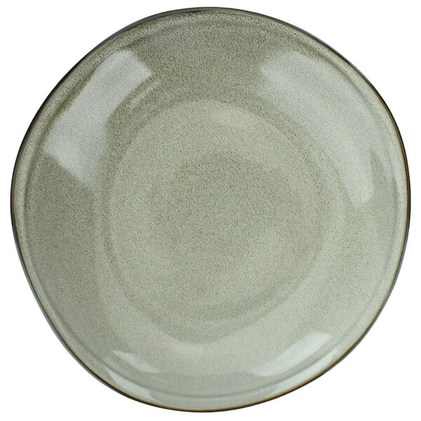 International Tableware Luna 48 oz. Ash Deep Coupe Porcelain Pasta Plate - 12/Case