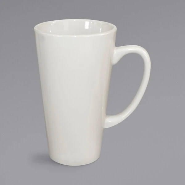 International Tableware Roma 16 oz. Ivory (American White) Stoneware Funnel Cup - 24/Case