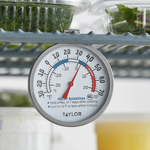 Taylor 5994 3" Dial Refrigerator / Freezer Thermometer