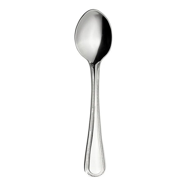 WNK Pearl from Steelite International 6 1/2" 18/10 Stainless Steel Extra Heavy Weight Demitasse Spoon - 12/Case
