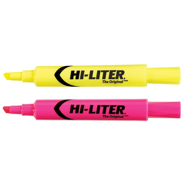 Avery® 98189 Hi-Liter® Assorted Color Chisel Tip Desk Style Highlighter Value Pack - 24/Pack