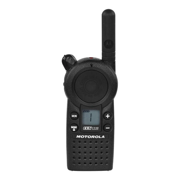 Motorola CLS Series Portable UHF Analog 1-Channel Two-Way Business Radio CLS1110 - 1W, 459.5- 469.5 MHz