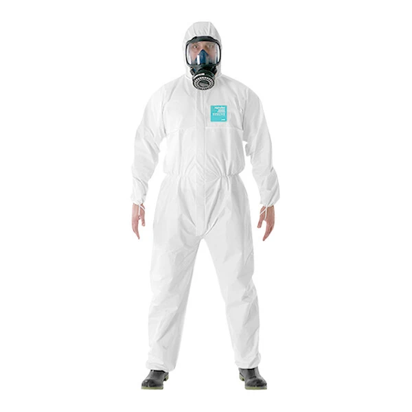 Ansell AlphaTec® 68-2000 Model 111 White Microporous Polyethylene Coverall with Hood - 2X - 25/Case