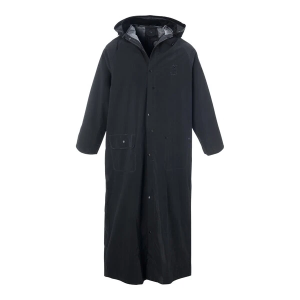 Cordova Renegade 60" Black 2-Piece Riding Coat Style PVC / Polyester Rain Coat - 3X