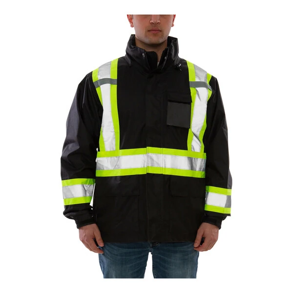 Tingley Icon Type O Class 1 X-Back Enhanced Visibility Black Jacket J24123C.MD - Medium