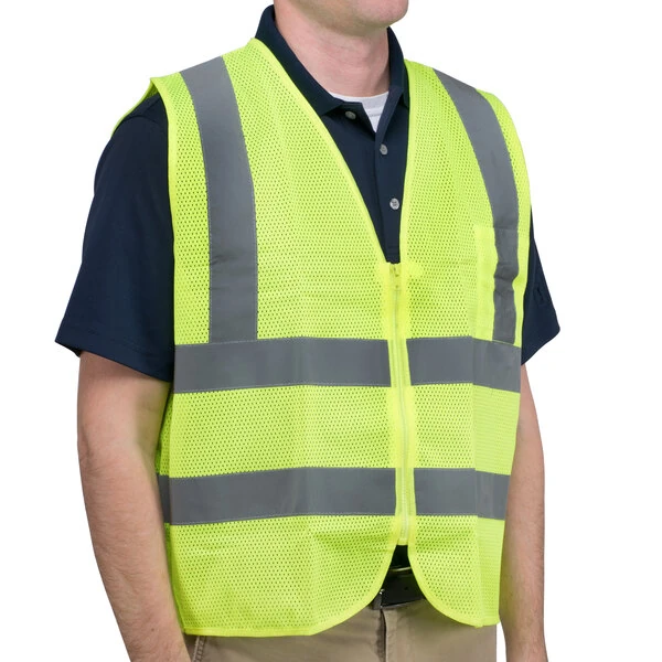 Cordova Customizable Lime Class 2 High Visibility Mesh Safety Vest - XL