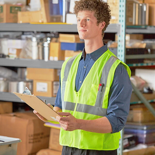 Cordova Customizable Lime Class 2 High Visibility Surveyor's Mesh Safety Vest - Small