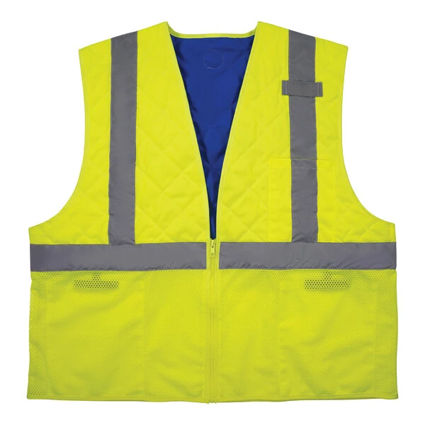 Ergodyne Chill-Its 6668 Type R Class 2 Hi-Vis Lime Safety Cooling Vest 12712 - Small