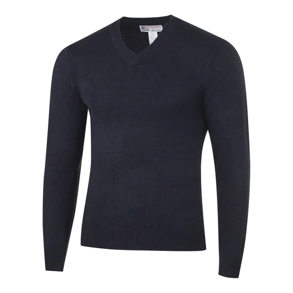National Patrol by Henry Segal Men's Customizable Navy High-Tech Acrylic Long Sleeve Sweater - XL