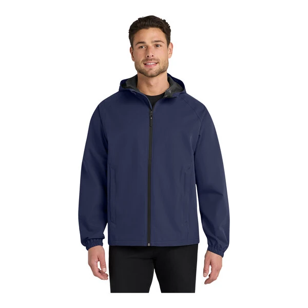 Port Authority J407 Unisex Customizable True Navy Essential Rain Jacket - 4X